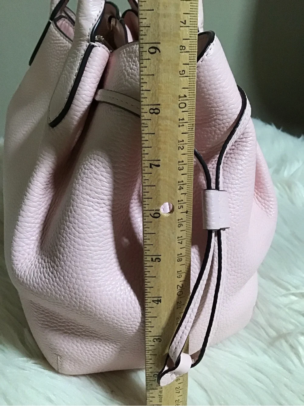 Kate spade Lrg dumpling pink pebble leather satchel purse